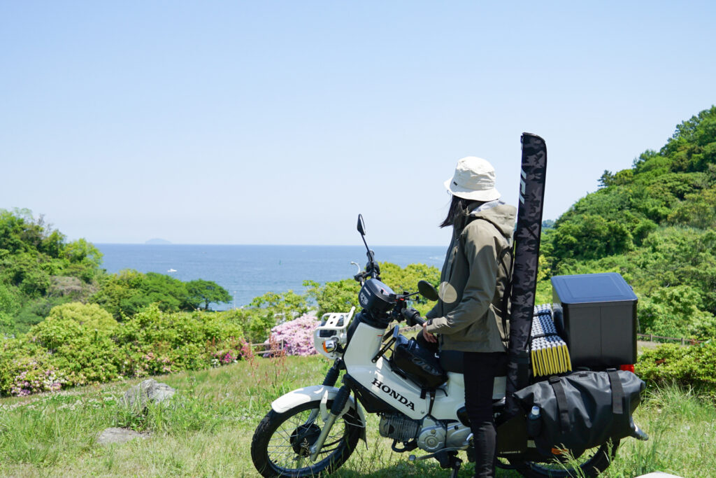 キャンプ・釣りを楽しむクロスカブ110ツーリングカスタム【積載方法】