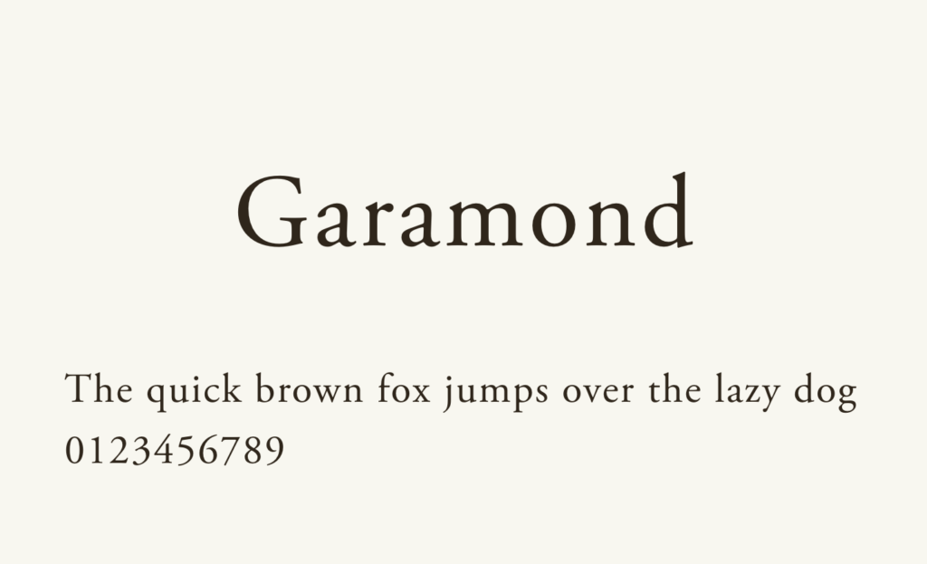 【デザイナーの定番】おすすめフォント Garamond