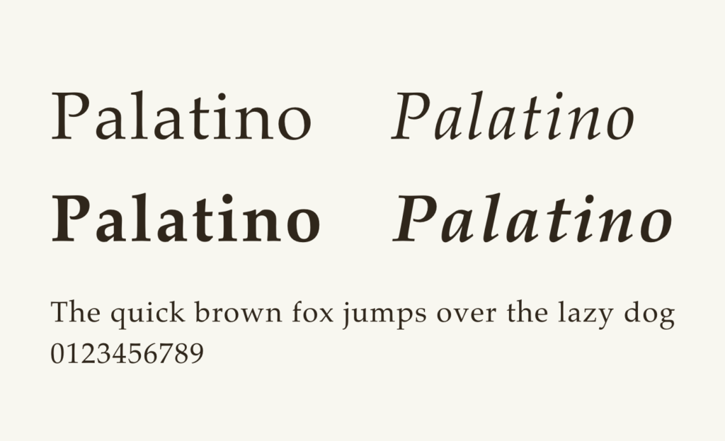【デザイナーの定番】おすすめフォント Palatino