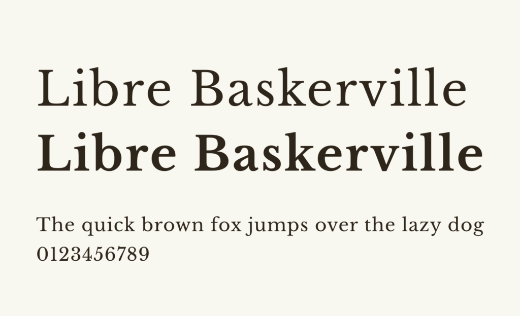 【デザイナーの定番】おすすめフォント Libre Baskerville