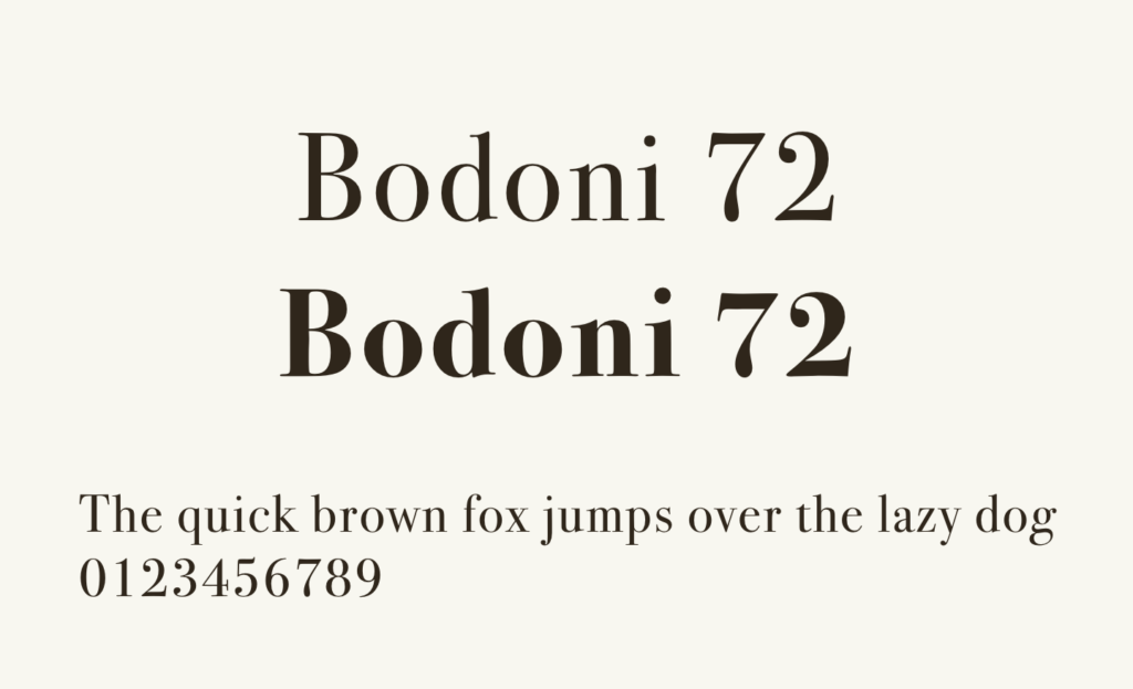 【デザイナーの定番】おすすめフォント Bodoni