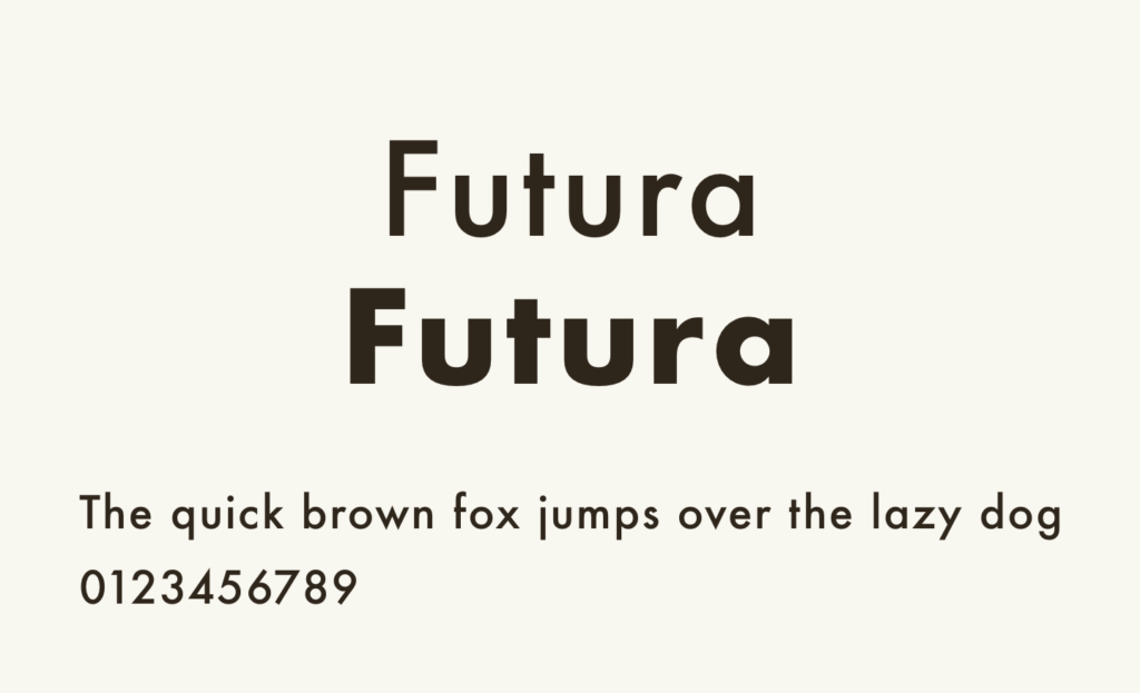 【デザイナーの定番】おすすめフォント Futura