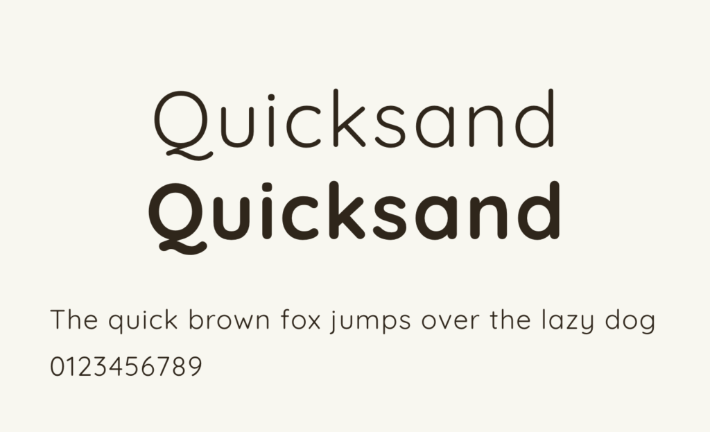 【デザイナーの定番】おすすめフォント Quicksand