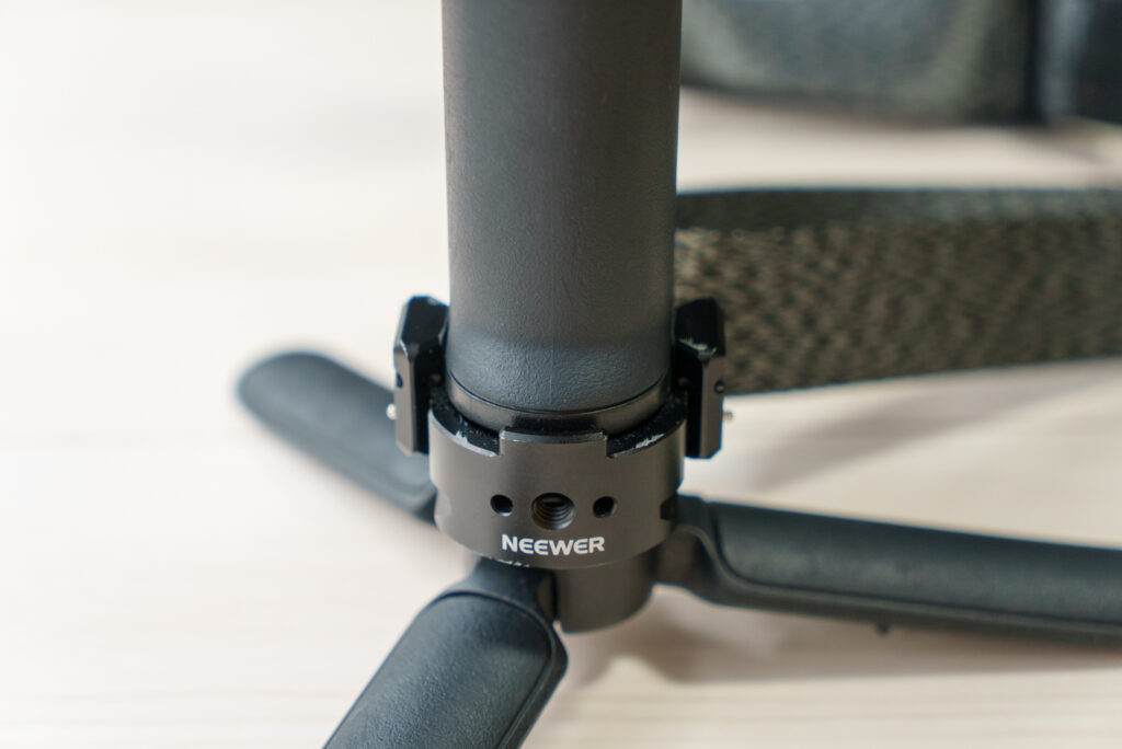 NEEWER ジンバルショルダーストラップを加工してDJI RS 3mini ジンバルスタビライザーに装着